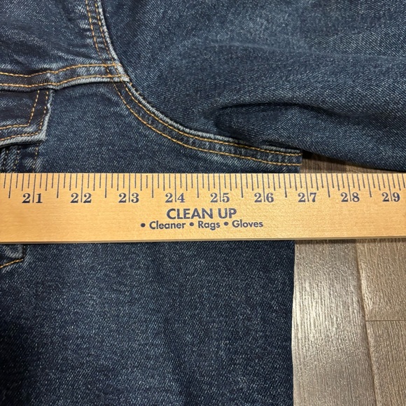 Levi's Denim Trucker Jacket Mens Size XL Dark Blue Wash Long Sleeve - Picture 10 of 12